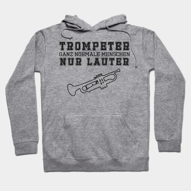 Trompeter, ganz normale Menschen - unten Hoodie by DePit DeSign